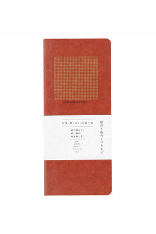 Ro-biki red notebook with 2mm grid