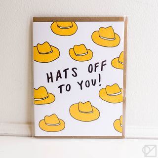 Hats Off Congrats Card