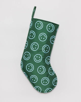 BAGGU Holiday Stocking Forest Happy