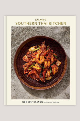 Book cover of 'Kalaya's Southern Thai Kitchen' with a bowl of food