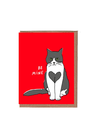 Heart Cat Valentine's Day Card