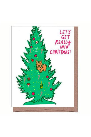 Scratch & Sniff Cat Tree Christmas Card