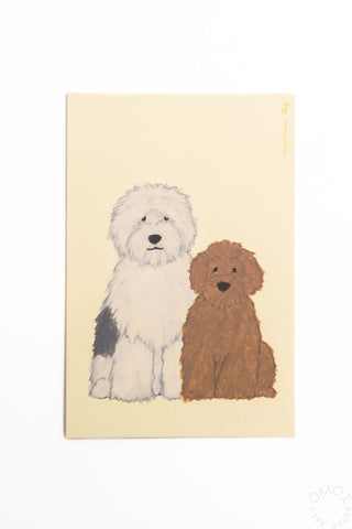 Yusuke Yonezu Postcard Fluffy Dogs
