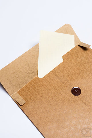 Wax Paper File Envelope Asanoha