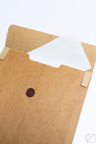Wax Paper File Envelope Woodgrain