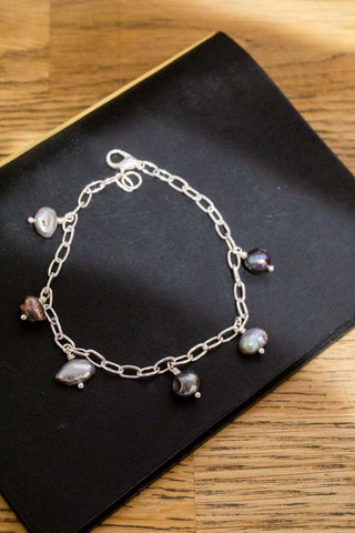 Gunli Petite Dangly Silver Plated Bracelet