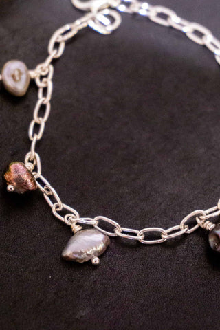 Gunli Petite Dangly Silver Plated Bracelet