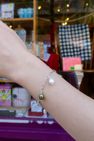 Gunli Petite Dangly Silver Plated Bracelet