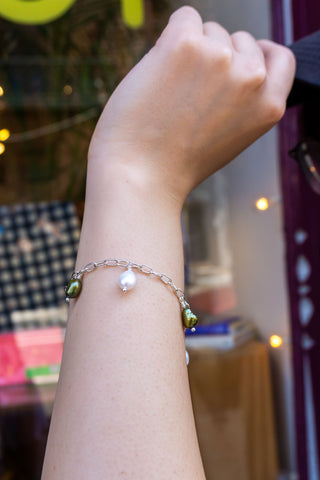 Gunli Petite Dangly Silver Plated Bracelet
