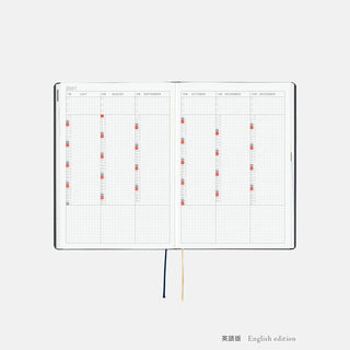 Hobonichi Techo 2027 HON A5 Slash Planner Navy