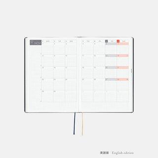 Hobonichi Techo 2027 HON A5 Slash Planner Navy