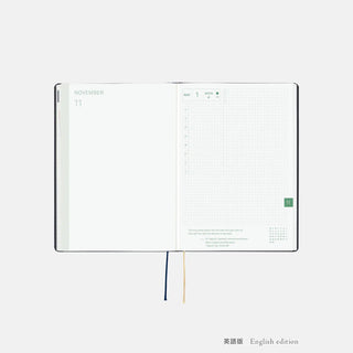 Hobonichi Techo 2027 HON A5 Slash Planner Navy