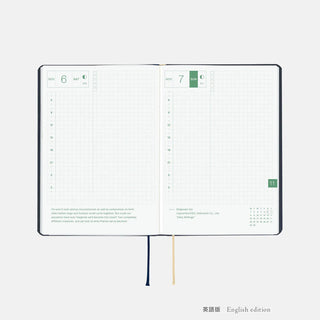 Hobonichi Techo 2027 HON A6 Slash Planner Navy
