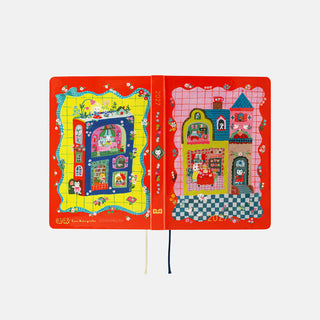 Hobonichi Techo 2027 HON A6 Yumi Kitagishi White Cat and Rabbit’s Tea Room