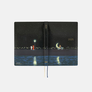 Hobonichi Techo 2025 HON A5 Hiroko Kubota Planner Crescent Moon Delivery