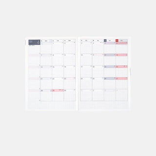 Hobonichi Techo 2025 HON A5 Paper Series Planner Black Gingham