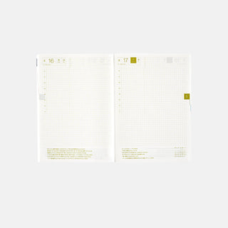 Hobonichi Techo 2025 HON A5 Paper Series Planner Black Gingham