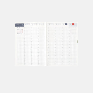 Hobonichi Techo 2025 HON A5 Paper Series Planner Black Gingham