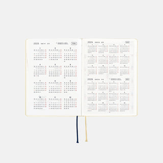 Hobonichi Techo 2025 HON A6 Slash Planner Ivory