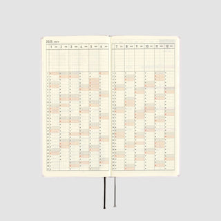 Hobonichi Techo 2025 WEEKS Paper Series Planner Platinum White