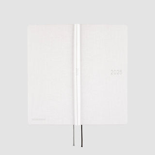 Hobonichi Techo 2025 WEEKS Paper Series Planner Platinum White