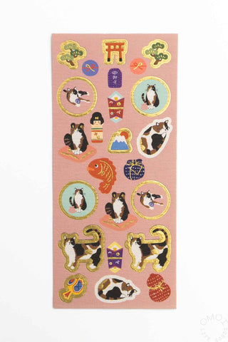 Cat Miyake-san Shogatsu Stickers