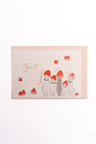 Tocoro Comugi For You Strawberry Cats Pop Up Card