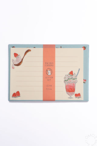 Tocoro Comugi Strawberry Cats Letter Set