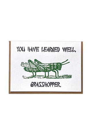 Grasshopper Greeting Card