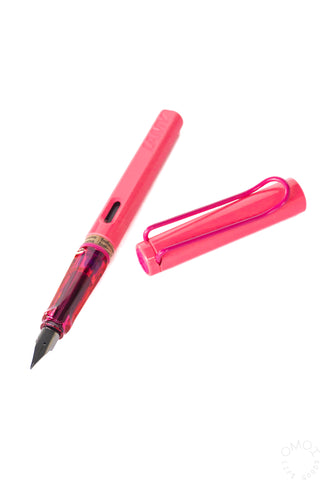LAMY Safari Fountain Pen Fine Nib Neon Pink