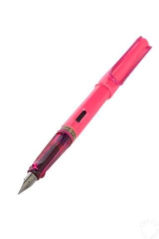 LAMY Safari Fountain Pen Fine Nib Neon Pink
