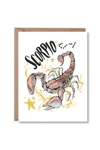 Scorpio Birthday Card