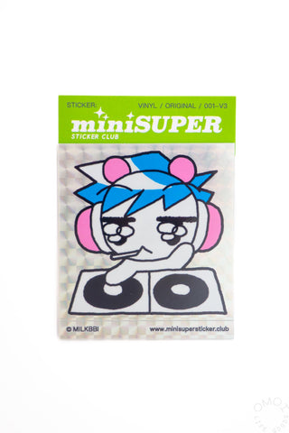miniSUPER 4th Anniversary Stickers DJ BB by MILKBBI