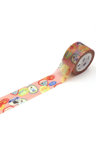 Washi tape with different fruit stickers
