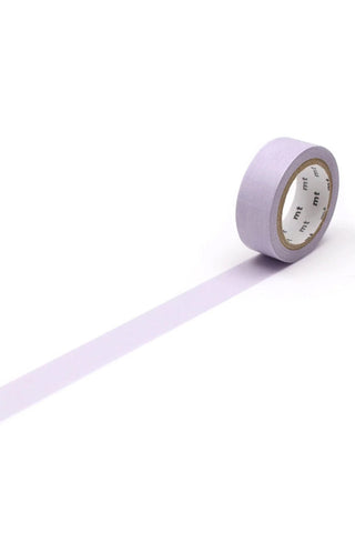 Lavender colored washi tape rolled out