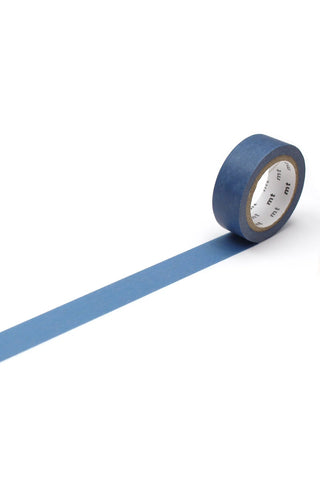 Smoky blue washi tape rolled out