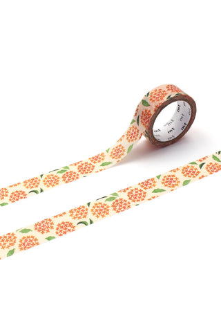 Washi tape with osmanthus flower pattern