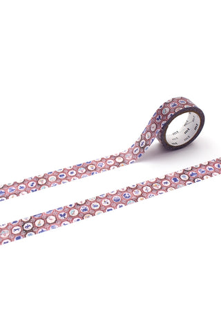 Decorative tape with a tile pattern on a white background
