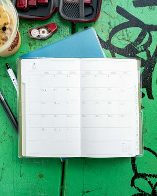 nähe 2027 B6 Slim Weekly Vertical Planner Khaki