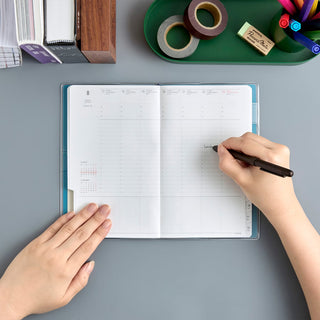 nähe 2027 B6 Slim Weekly Vertical Planner Khaki
