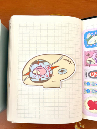 nonalouie Skull Head Vinyl Sticker