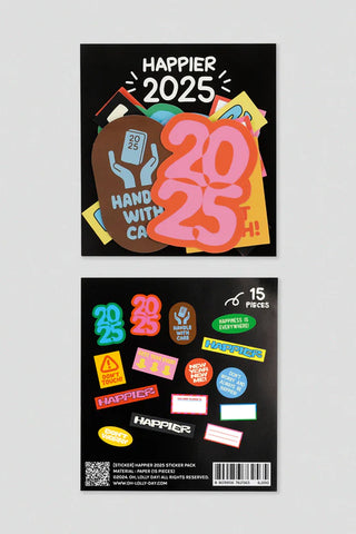 Happier 2025 Sticker Pack