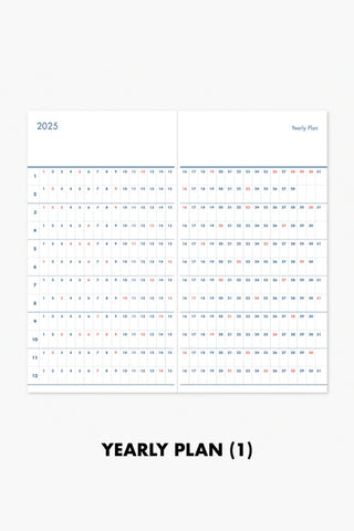 twenty, twenty-five. 2025 Mini Weekly Planner