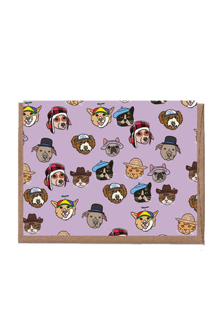 Pets With Hats Greeting Card