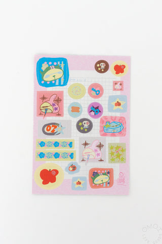 Vibrant Spring has Sprung sticker sheet on a white background