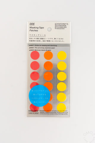STÁLOGY 006 Washi Tape Dot Stickers Fine Shuffle