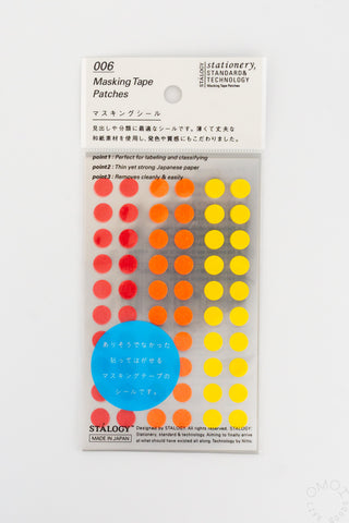 STÁLOGY 006 Washi Tape Dot Stickers Fine Shuffle