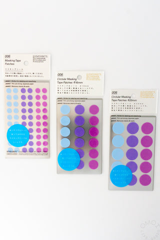 STÁLOGY 006 Washi Tape Dot Stickers Pale Shuffle