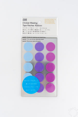 STÁLOGY 006 Washi Tape Dot Stickers Pale Shuffle