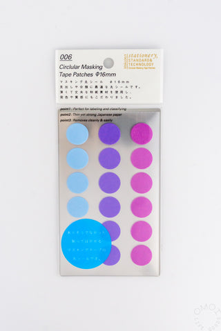 STÁLOGY 006 Washi Tape Dot Stickers Pale Shuffle